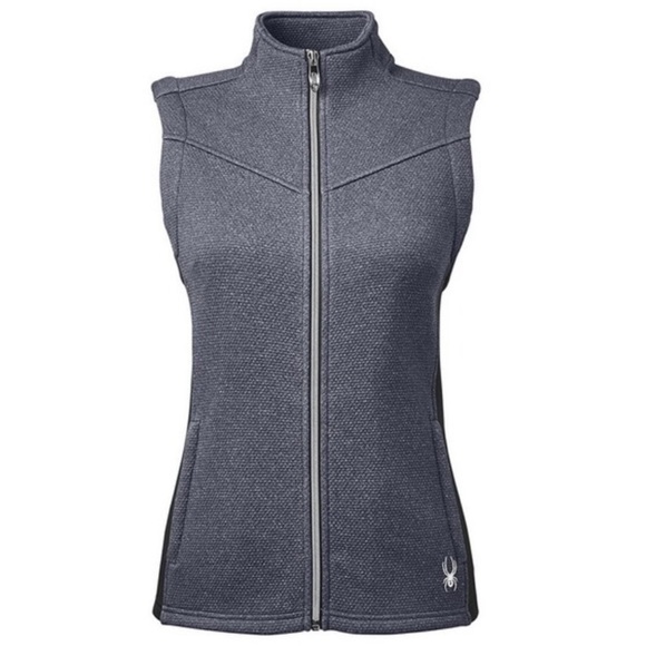 Spyder S17275 Ladies' Pursuit Vest black heather gray large NWT - Picture 6 of 15